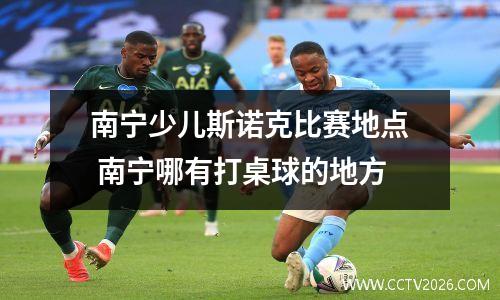南宁少儿斯诺克比赛地点 南宁哪有打桌球的地方