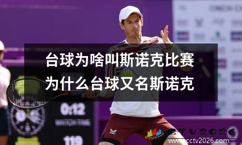 台球为啥叫斯诺克比赛 为什么台球又名斯诺克