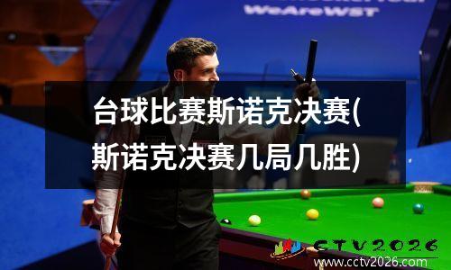 台球比赛斯诺克决赛(斯诺克决赛几局几胜)