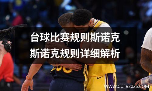 台球比赛规则斯诺克 斯诺克规则详细解析