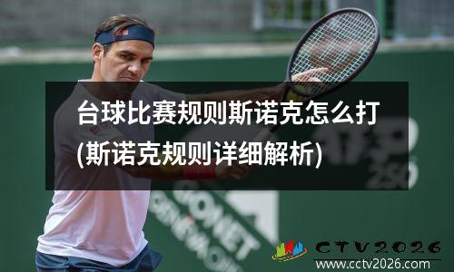 台球比赛规则斯诺克怎么打(斯诺克规则详细解析)