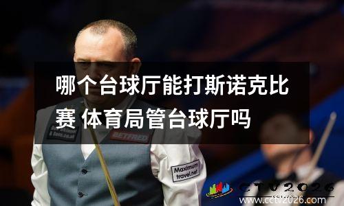 哪个台球厅能打斯诺克比赛 体育局管台球厅吗