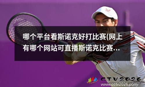 哪个平台看斯诺克好打比赛(网上有哪个网站可直播斯诺克比赛)