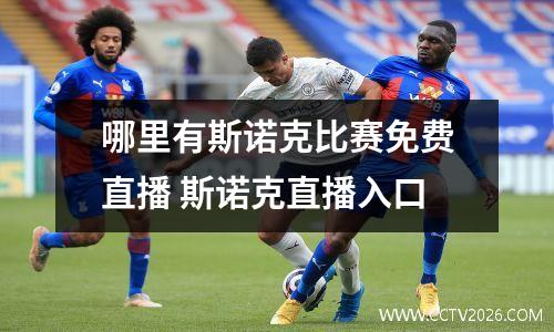 哪里有斯诺克比赛免费直播 斯诺克直播入口
