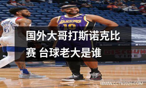 国外大哥打斯诺克比赛 台球老大是谁