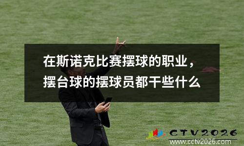 在斯诺克比赛摆球的职业，摆台球的摆球员都干些什么