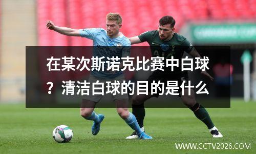 在某次斯诺克比赛中白球？清洁白球的目的是什么
