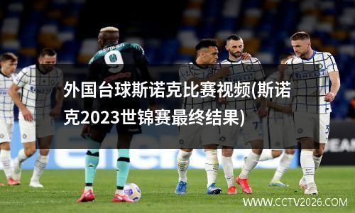 外国台球斯诺克比赛视频(斯诺克2023世锦赛最终结果)
