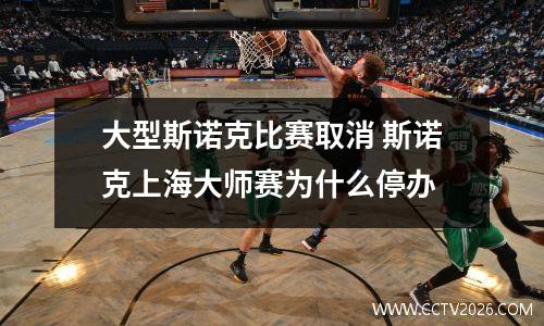 大型斯诺克比赛取消 斯诺克上海大师赛为什么停办