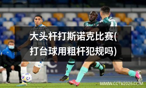大头杆打斯诺克比赛(打台球用粗杆犯规吗)