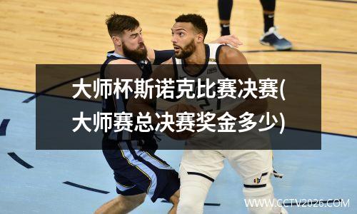 大师杯斯诺克比赛决赛(大师赛总决赛奖金多少)