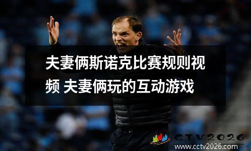夫妻俩斯诺克比赛规则视频 夫妻俩玩的互动游戏