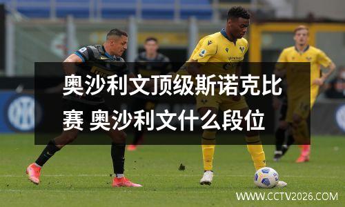 奥沙利文顶级斯诺克比赛 奥沙利文什么段位