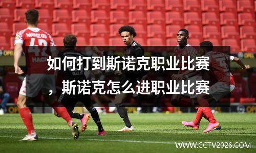 如何打到斯诺克职业比赛，斯诺克怎么进职业比赛
