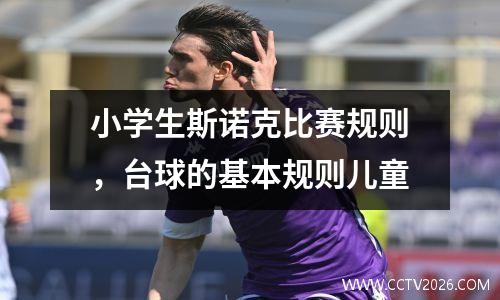 小学生斯诺克比赛规则，台球的基本规则儿童