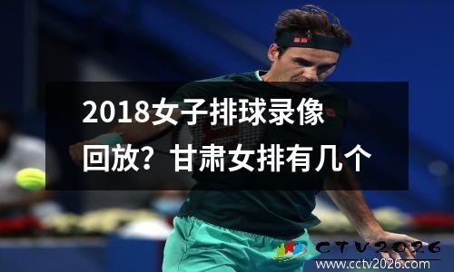 2018女子排球录像回放？甘肃女排有几个