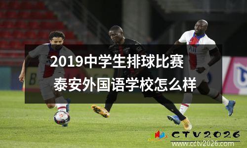 2019中学生排球比赛 泰安外国语学校怎么样