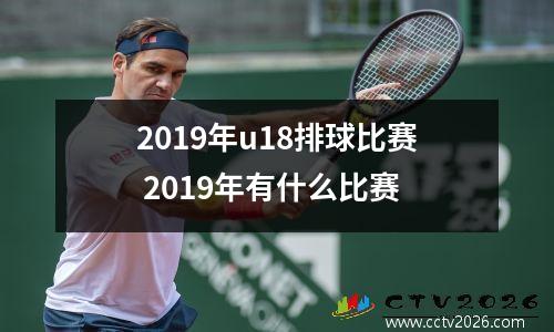 2019年u18排球比赛 2019年有什么比赛
