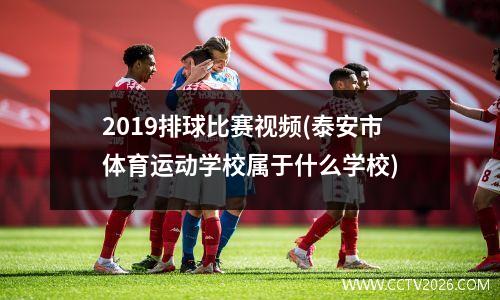 2019排球比赛视频(泰安市体育运动学校属于什么学校)