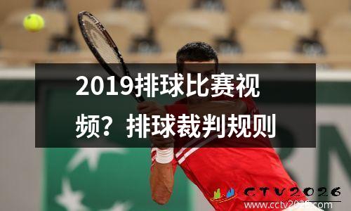 2019排球比赛视频？排球裁判规则