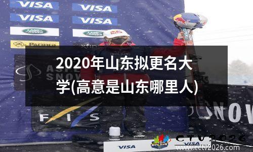 2020年山东拟更名大学(高意是山东哪里人)