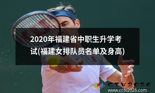 2020年福建省中职生升学考试(福建女排队员名单及身高)
