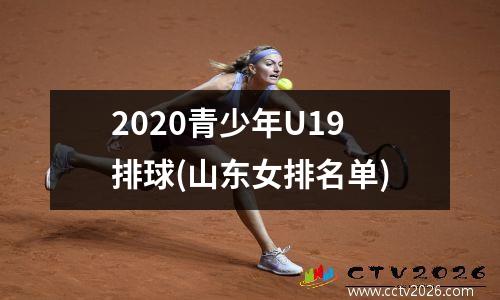 2020青少年U19排球(山东女排名单)