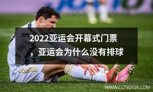 2022亚运会开幕式门票，亚运会为什么没有排球
