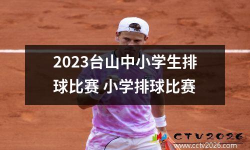 2023台山中小学生排球比赛 小学排球比赛