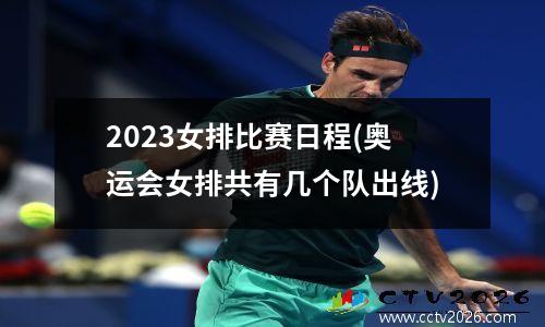2023女排比赛日程(奥运会女排共有几个队出线)