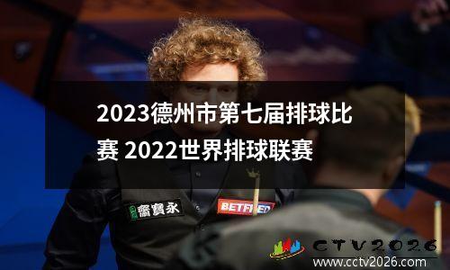 2023德州市第七届排球比赛 2022世界排球联赛