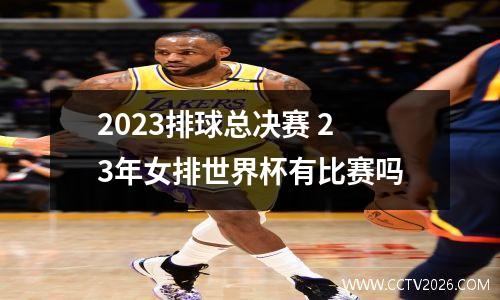 2023排球总决赛 23年女排世界杯有比赛吗