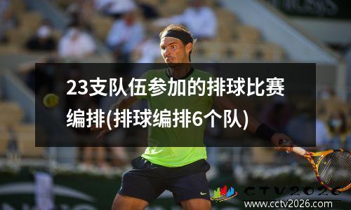 23支队伍参加的排球比赛编排(排球编排6个队)