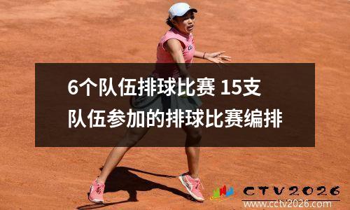 6个队伍排球比赛 15支队伍参加的排球比赛编排