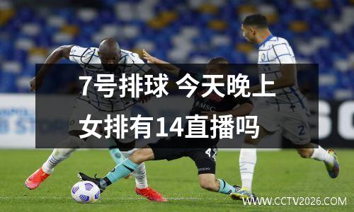 7号排球 今天晚上女排有14直播吗