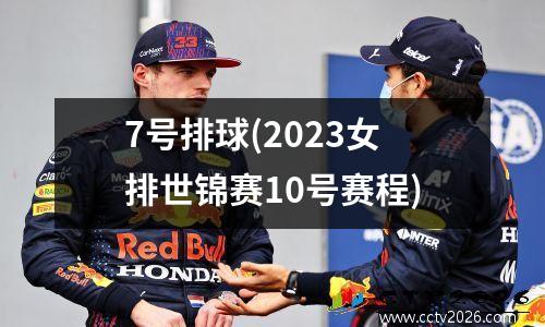 7号排球(2023女排世锦赛10号赛程)
