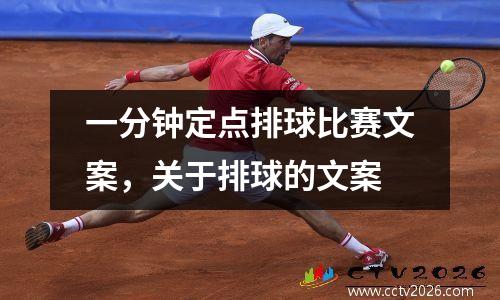 一分钟定点排球比赛文案，关于排球的文案