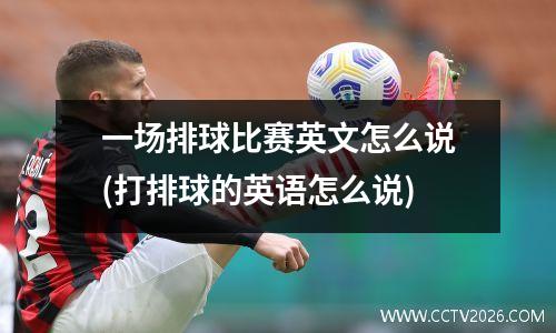 一场排球比赛英文怎么说(打排球的英语怎么说)