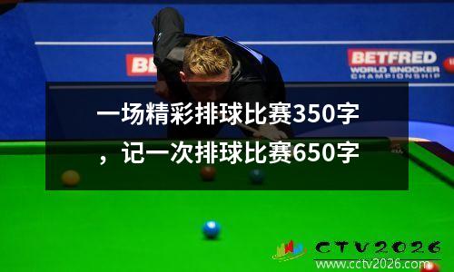 一场精彩排球比赛350字，记一次排球比赛650字
