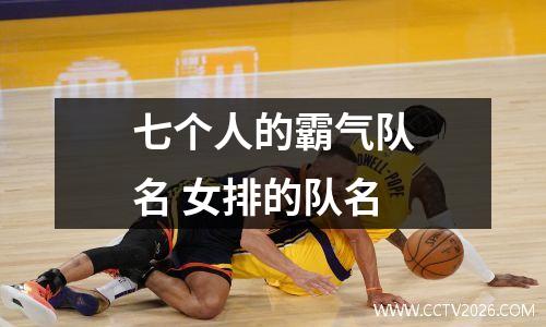 七个人的霸气队名 女排的队名