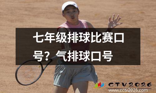 七年级排球比赛口号？气排球口号