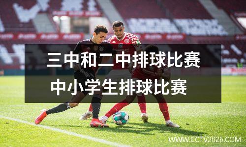 三中和二中排球比赛 中小学生排球比赛