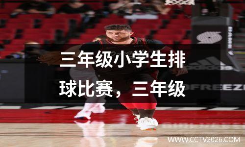 三年级小学生排球比赛，三年级