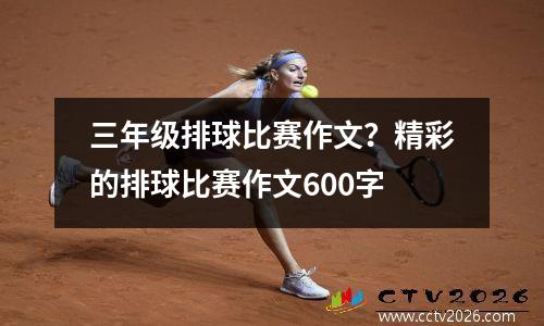 三年级排球比赛作文？精彩的排球比赛作文600字