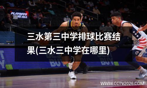 三水第三中学排球比赛结果(三水三中学在哪里)