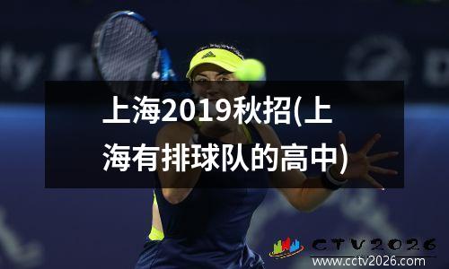 上海2019秋招(上海有排球队的高中)