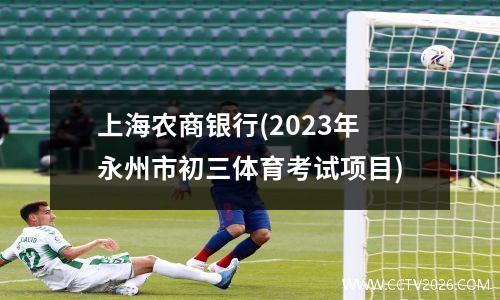 上海农商银行(2023年永州市初三体育考试项目)