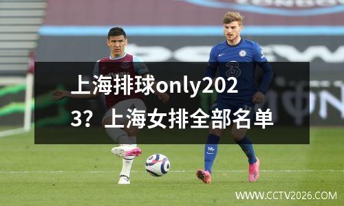 上海排球only2023？上海女排全部名单