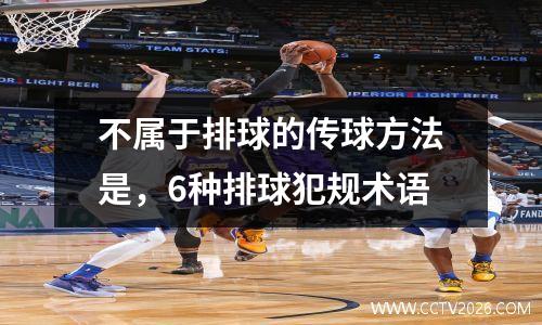 不属于排球的传球方法是，6种排球犯规术语