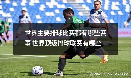 世界主要排球比赛都有哪些赛事 世界顶级排球联赛有哪些